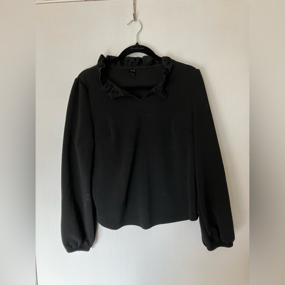 SHEIN Elegant Black Blouse - Picture 2 of 5